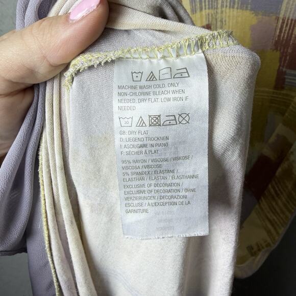 LOGO Lori Goldsein Sleeveless Maxi Dress Multicolor Womens US size M - Picture 5 of 8